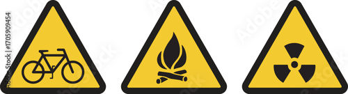 Traffic Symbol Signs, Warning Signs Collection
