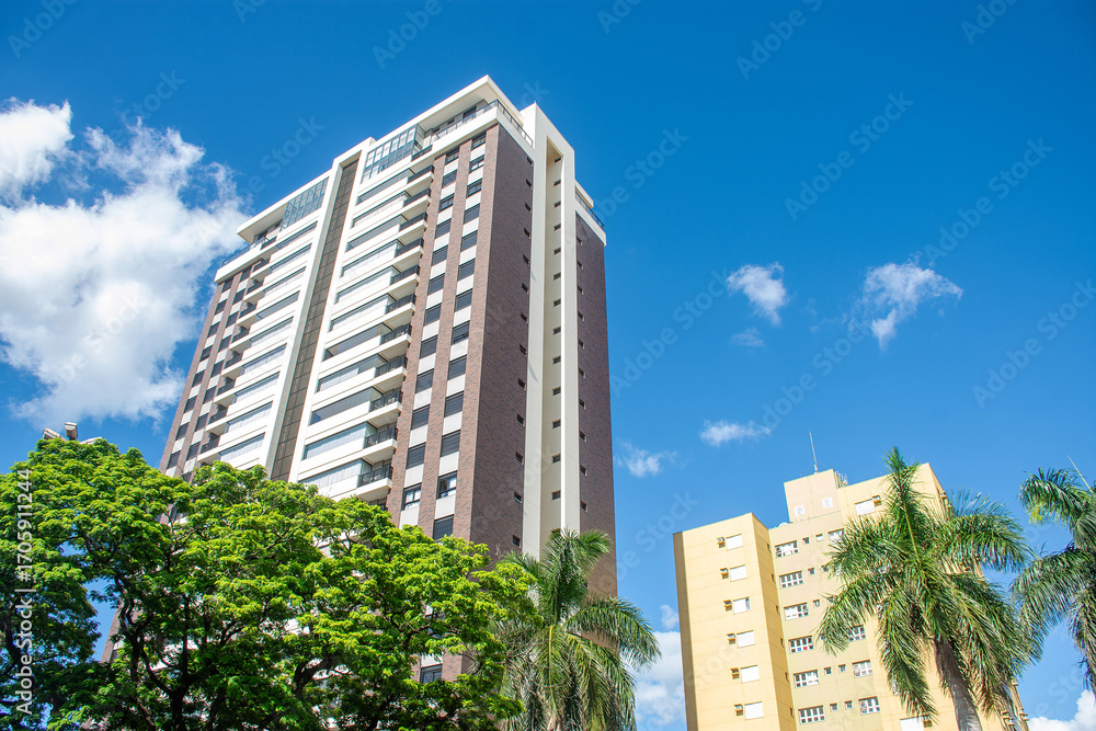 Obraz premium Residential building in the city of Dourados in Mato Grosso do Sul, Brazil