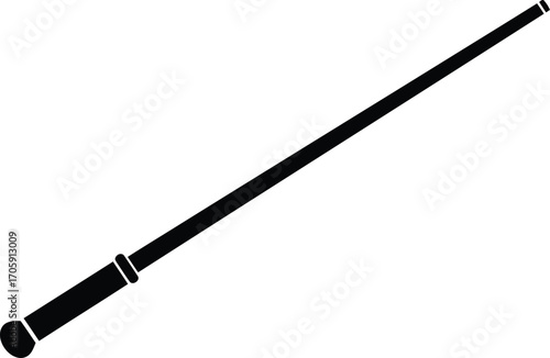Magic wand vector illustration scalable eps icon for fantasy and wizardry designs