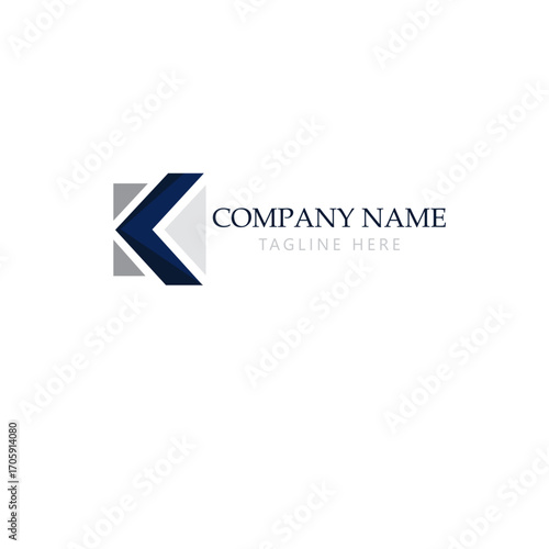K letter logo vector template
