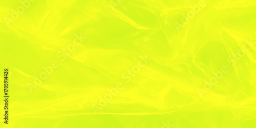 Abstract crumbled vivid yellow background with soft blurred sunny color, Shimmering yellow abstract background, light mint green crumbled paper.