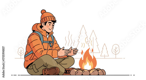 Enjoying The Firelight: A Warm Experience Of Outdoor Adventure and Nature