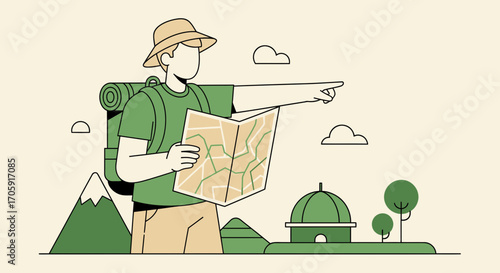 Exploring New Territories: A Journey Of Discovery With Map and Backpack