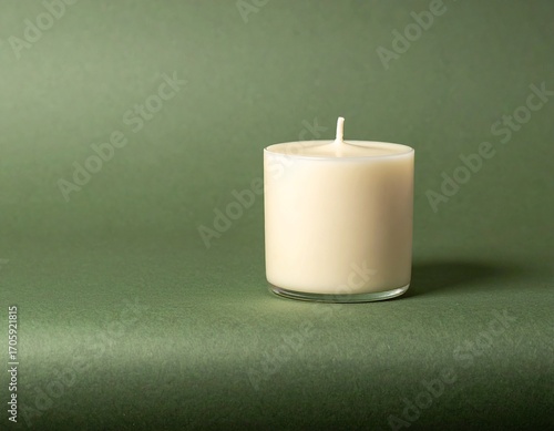 Minimalist Candle Flame on Digital Lavender, Luminous Blue, Energy Orange, Pop Pink, Meadowland Green, Clay, Wax Paper, Cocoa Powder Textured Background, Serene Calm Eco Wellness Wellness Concept, Amp