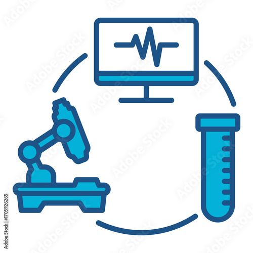 Medical Devices Icon Set With Multiple Styles. Vector Illustration