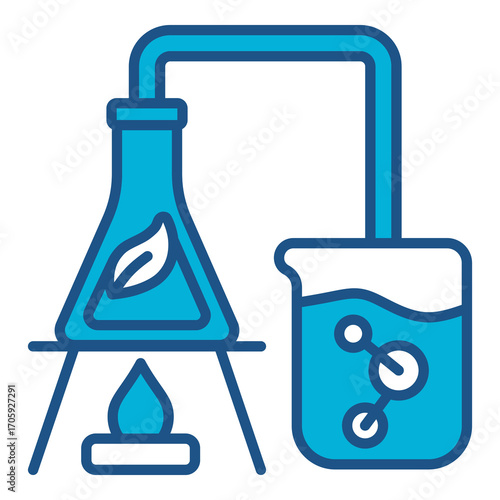 Experiment Icon Set With Multiple Styles. Vector Illustration