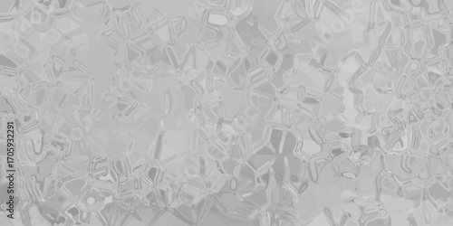 Liquid ice crystallization illustration reflecting light and shadow showing a detailed cellular structure in a cool tone palette