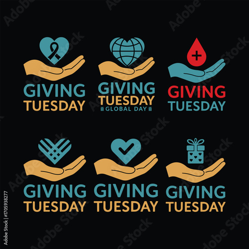 giving tuesday icon vector all eps file metadata details