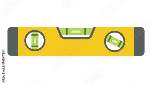 Yellow Spirit Level Tool Illustrating Accurate Measurement and Construction Precision