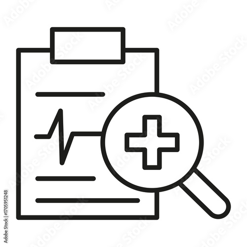 diagnosis vector icon