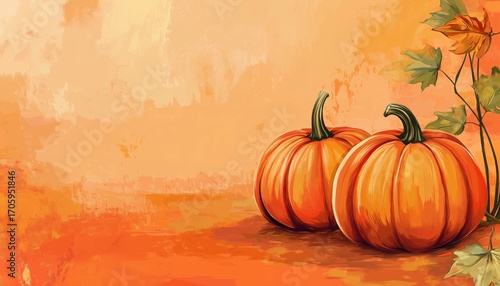 Template For Fall Harvest Pumpkin Festival And Events Announcement, Invitation, And Flyer With An Autumn Pumpkin Image Cropped In.