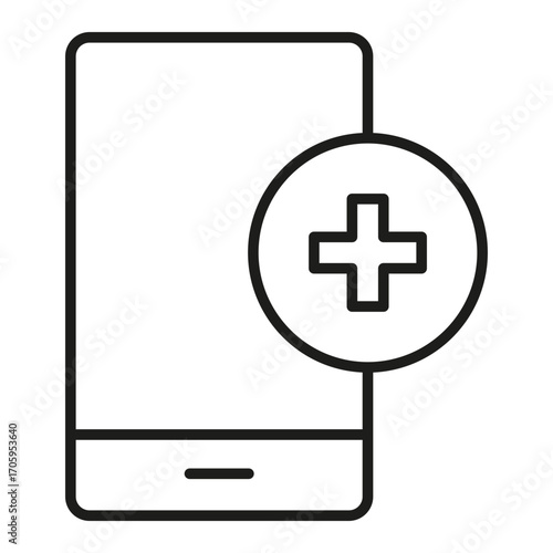 mobile healthcare vector icon