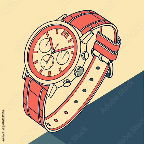 Vector Chronograph Watch – Modern Sporty Wristwatch