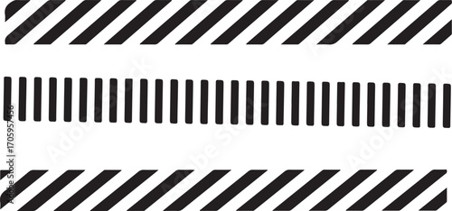 Black and white diagonal and vertical stripe patterns stripes