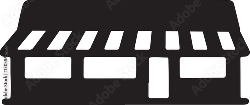 A USA shopping mall  pattern with vibrant color accents