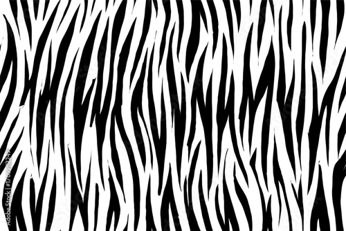 zebra seamless pattern. black and white stripped background. abstract organic pattern. vector background for fabric design, wrapping paper, textile and wallpaper.