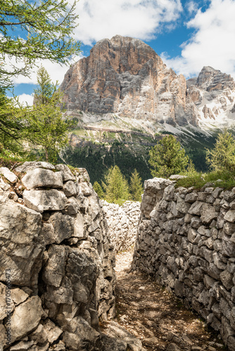 Wallpaper Mural Historic WWI Trenches in the Dolomites’ Cinque Torri Region Torontodigital.ca