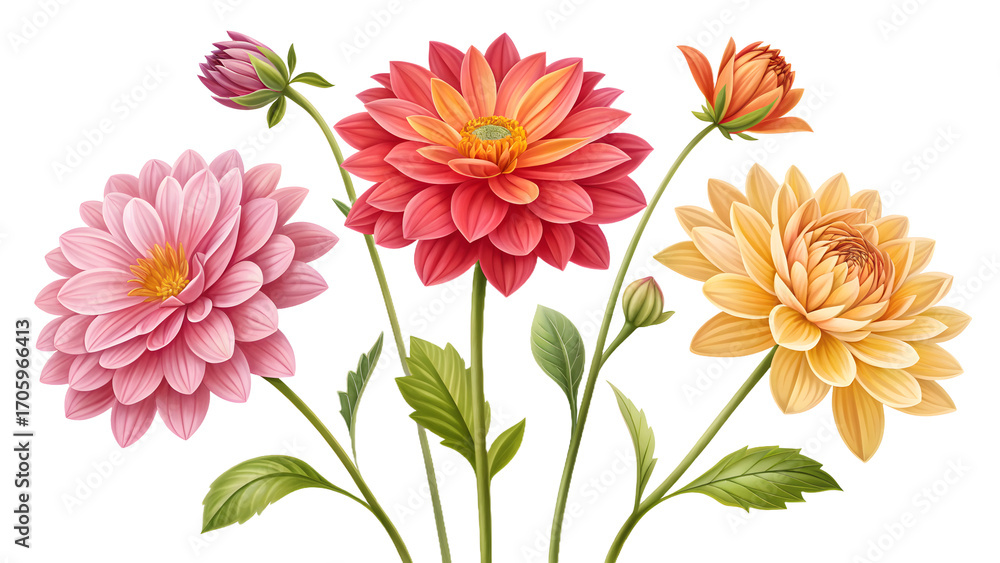 Obraz premium Colorful mixed flower bunch PNG pack with roses, lilies, tulips, sunflowers, orchids, peonies, and wildflowers, transparent background for greeting cards, banners, e-commerce, and floral designs