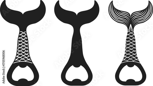 Collection of Various Bottle Openers Silhouettes, corkscrew svg, bottle opener silhouette isolated on a white background
