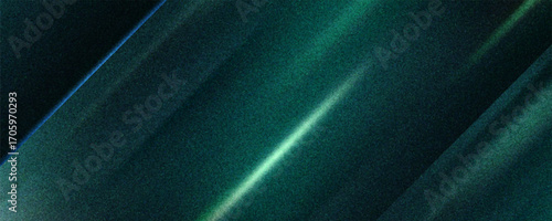 Dark green blue grainy gradient background, black backdrop, noise texture effect,webpage header, wide banner size