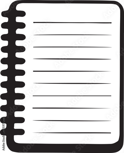 The note books  design with vibrant color palette