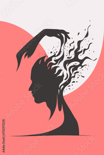 Manipulation, Mind, thoughts, head, hand, manipulator, narcissist, psychology, success, artwork, vector