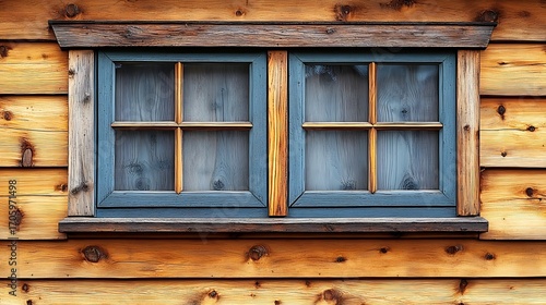 Wallpaper Mural Cabin Window with Wood and Wall Detail showing Texture and Grain Pattern Torontodigital.ca