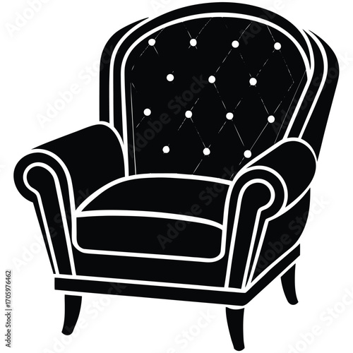 armchair vector icon