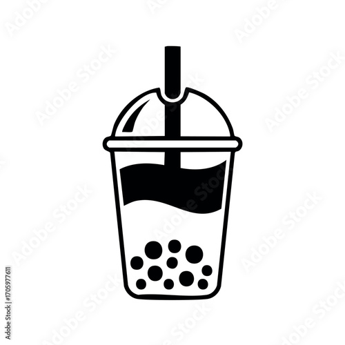 A vector illustration shows a mobile phone in a bottle of wine, a unique symbol of discarded food and drink containers