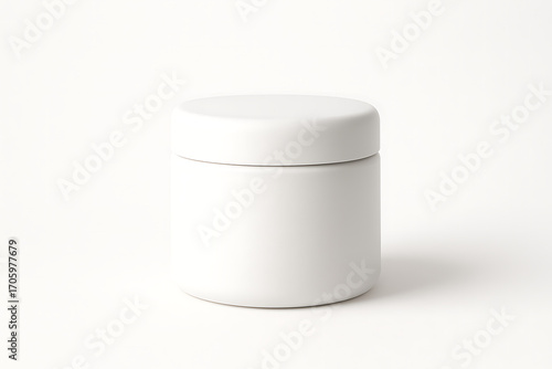 white cosmetic container