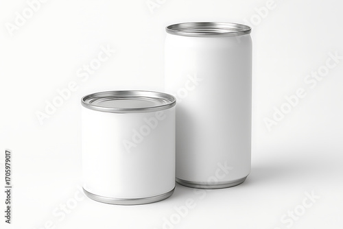 tin can isolated on white background
