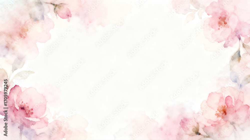 Obraz premium Purple Flower Border Landscape