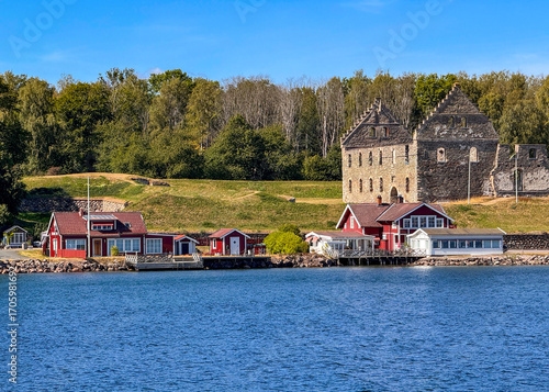 Visingsborg Castle Ruins on Visingsö Island in Gränna Jönköping County Sweden