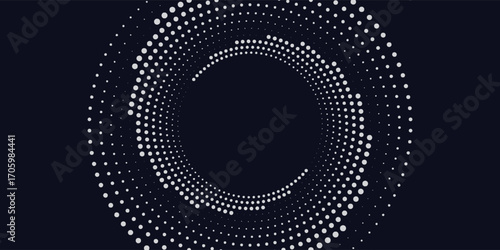 Abstract Circular Pattern Vector Background. Round Colorful Arcs Spiral Backdrop. Moving Circles. 3D Tunnel Depth Effect. Vector Illustration. Radial Speed Lines