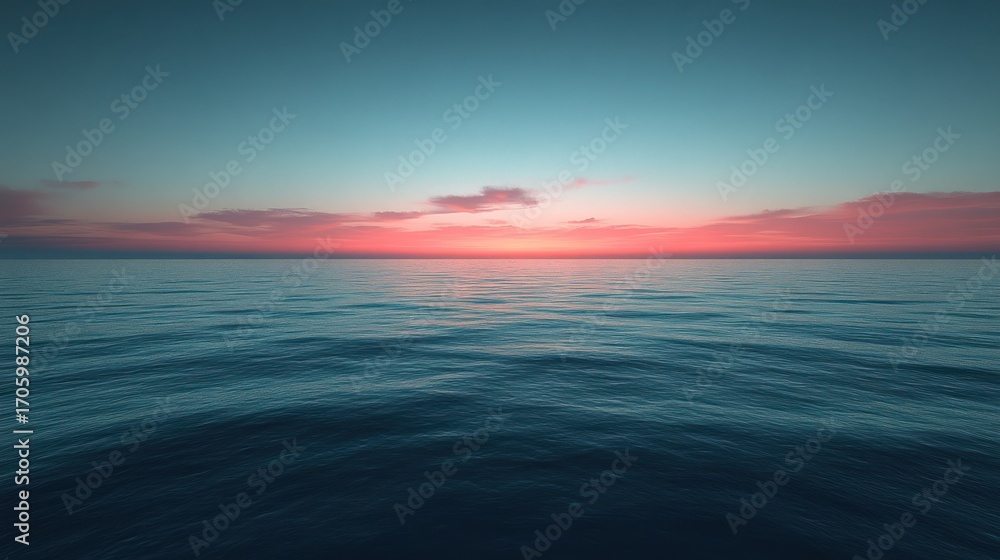 Fototapeta premium Peaceful ocean sunset
