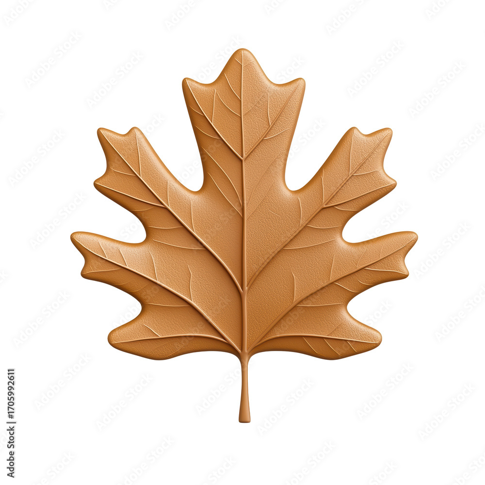 Fototapeta premium Beautiful Natural Maple Leaf in Vibrant Autumn Color Detail