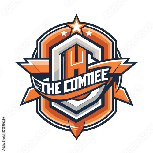 Modern abstract geometric e commerce logo design with vibrant color options