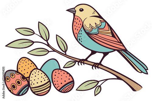 robin on a branch