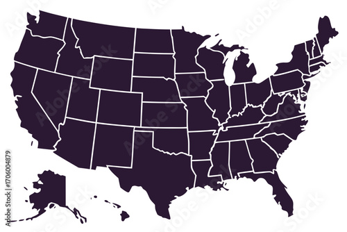 map of united states usa