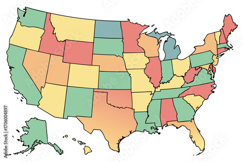 united states of america map