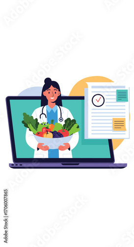 Online nutrition consultation for a healthy lifestyle and disease prevention.