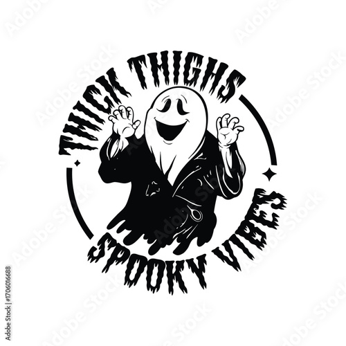 halloween silhouette, Thick Thighs and Spooky Vibes