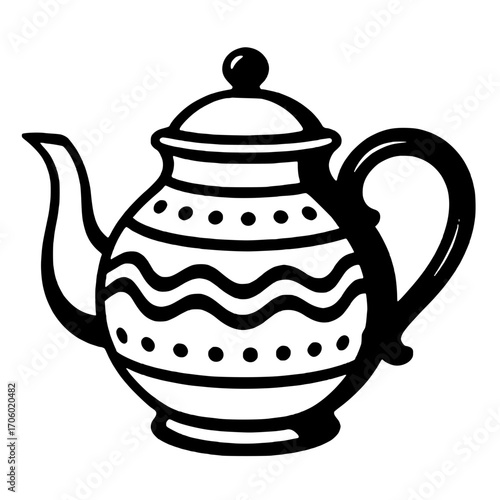 teapot isolated on white