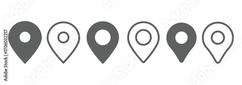 Map Pointer Icon - Location Marker Vector Illustration for Navigation and GPS Apps
