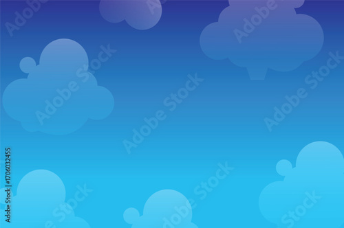 Cartoon Clouds Vector Illustration – Cute and Fluffy Sky Elements
