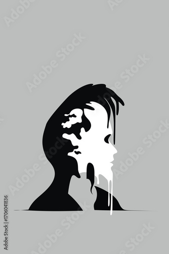 Mask, Acting, Chaos, subconscious, Manipulation, Mind, thoughts, head, hand, manipulator, narcissist, psychology, success, artwork, vector