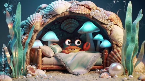 underwater scene with fishes