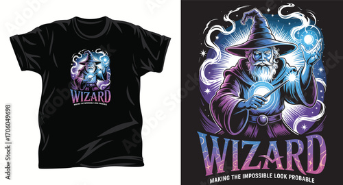 Witchcraft graphic vector t shirt design print.
