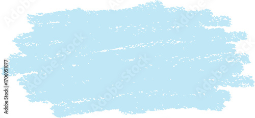 a soft blue crayon scribble on white background