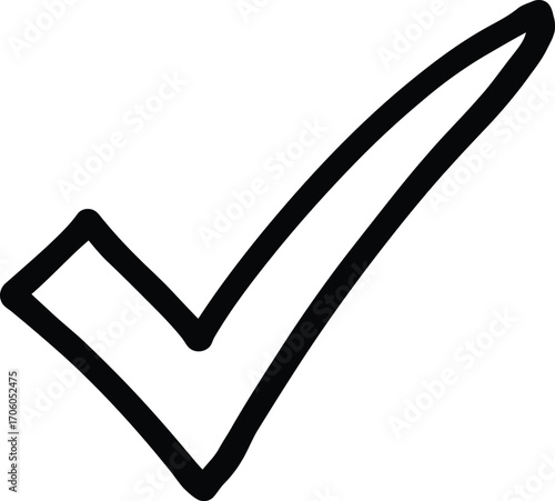 a simple black checkmark on white background